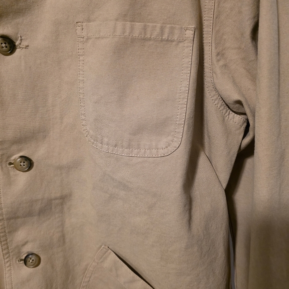 NWT Polo Ralph Lauren Beige Oversize Jacket Corduroy Collar Cuff Size Medium - Picture 9 of 13
